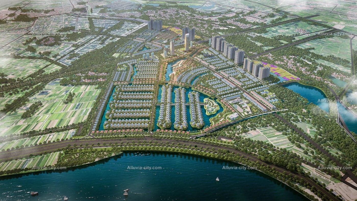 Alluvia City là dự án khu đô thị sinh khoáng hiện đại đầu tiên tại Văn Giang