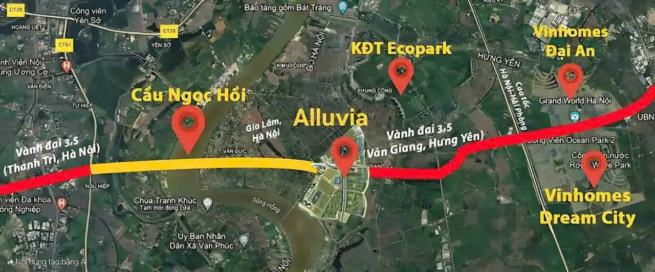 Alluvia City sở hữu vị trí chiến lược, kết nối liên vùng